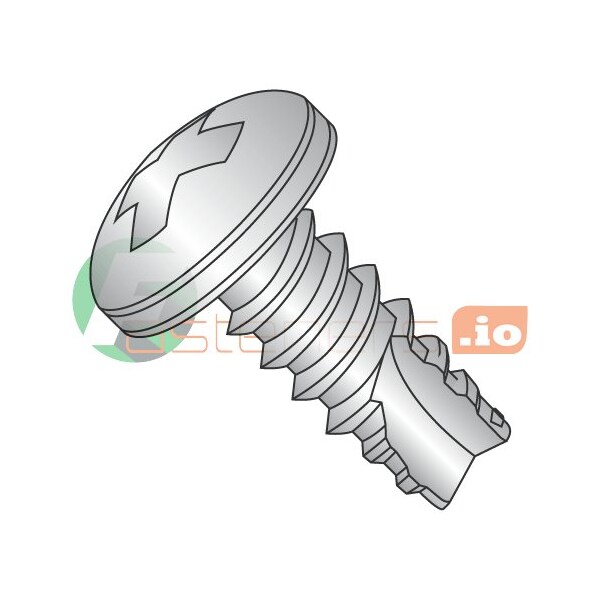 Newport Fasteners Thread Cutting Screw, #6 x 3/4 in, Stainless Steel Pan Head Phillips Drive, 5000 PK 301659 - main